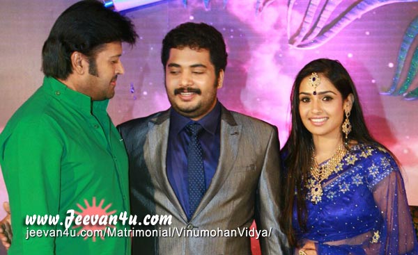 Vinu Mohan Vidya Wedding Reception